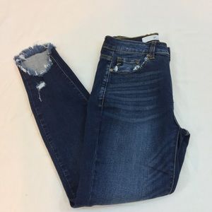 Kancan  Estilo Jeans High Waist Fray Hem 3/25